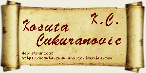 Košuta Čukuranović vizit kartica